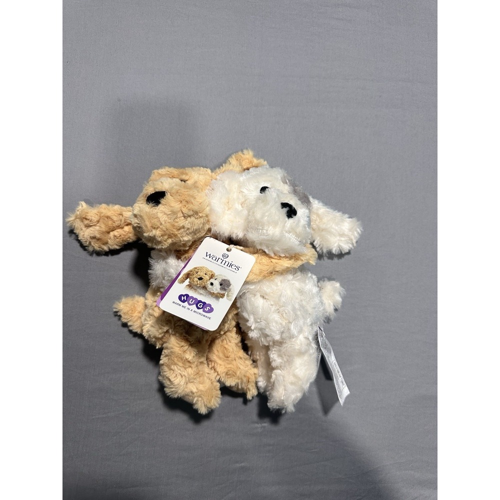Warmies: PUPPY HUGS NEW Cozy Plush Heatable Lavender Scented Stuffed Animal